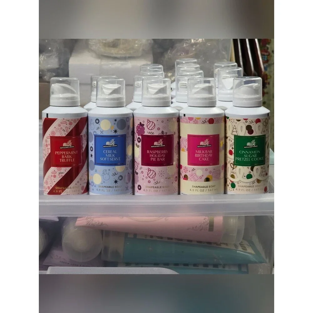 Bath Body Works Milk Bar Bakery Shapeable Soap Full Collection Set of 5 NEW Rare
